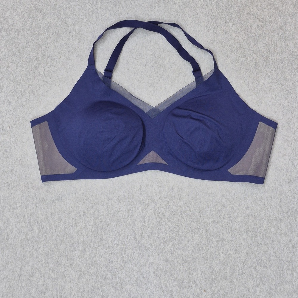 Honeylove Women Bra XL Beige V Neck Crossover T Shirt Wireless Convertible